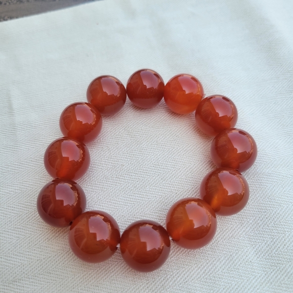 Carnelian beaded bracelet - Picture 2 of 6